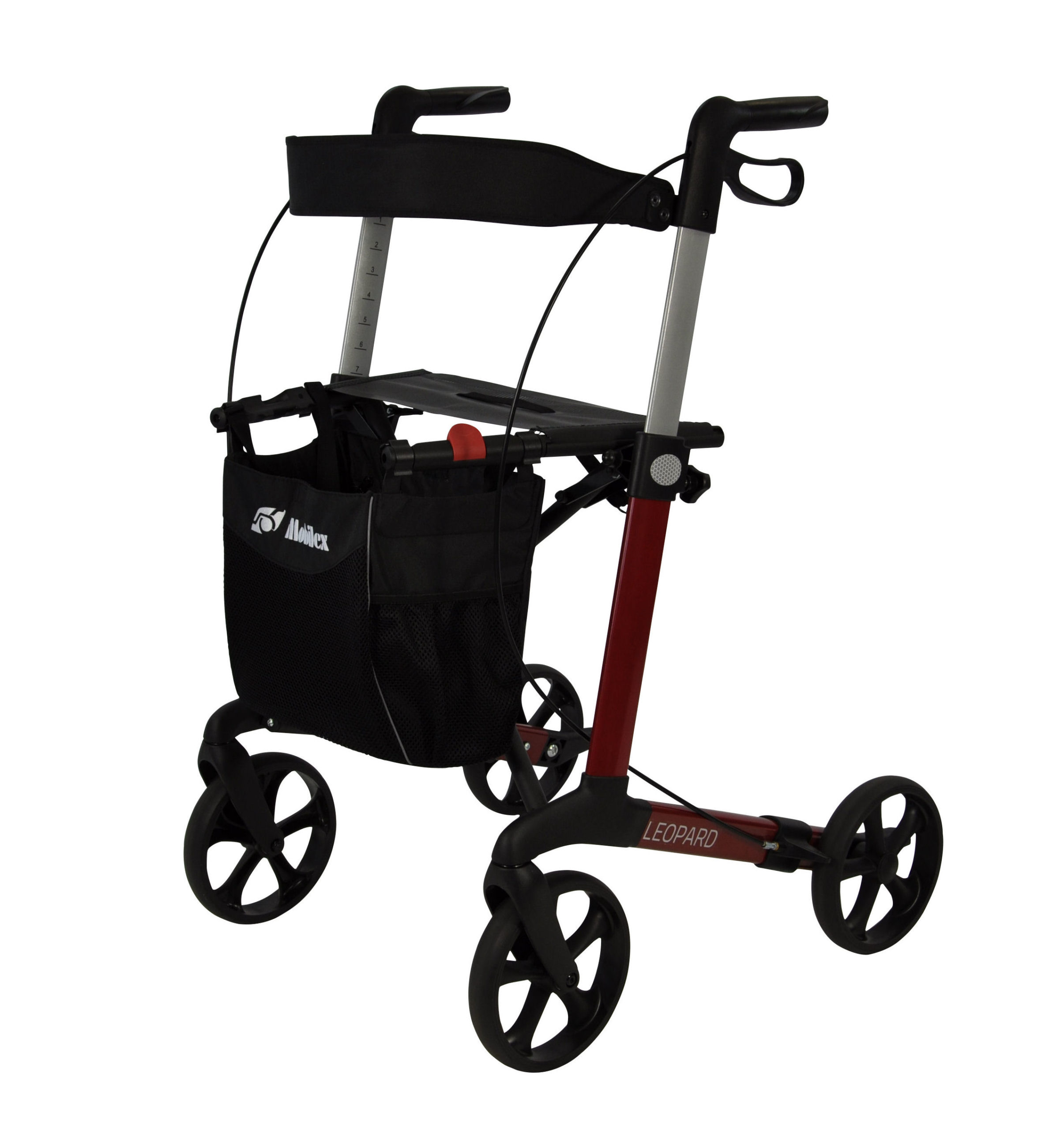 Leopard Aluminium Rollator Red 62CM - Wholesaler & distributor of ...