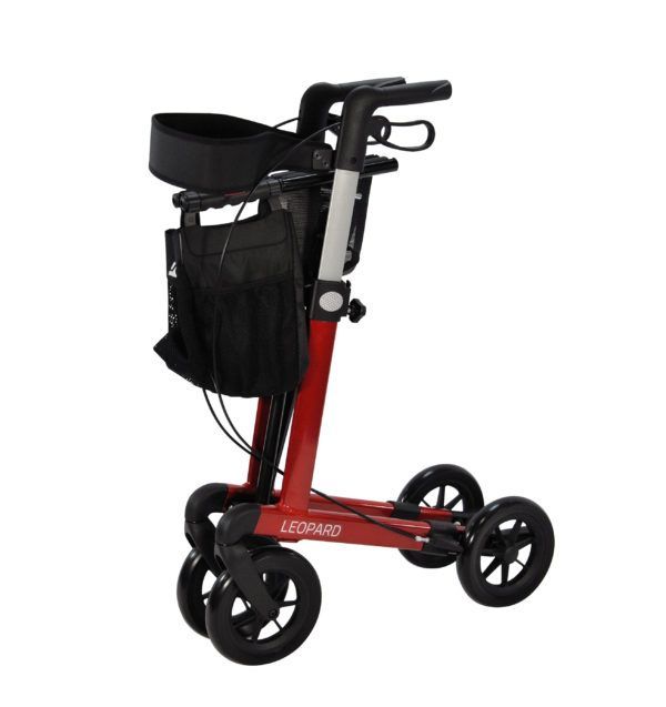 Leopard Aluminium Rollator With Soft Wheels Red 62CM - Wholesaler ...