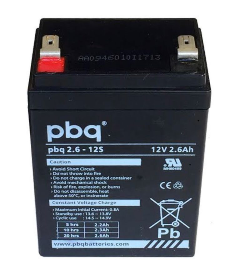 12V 2.6AH PBQ Stairlift Battery - Wholesaler & distributor of mobility ...